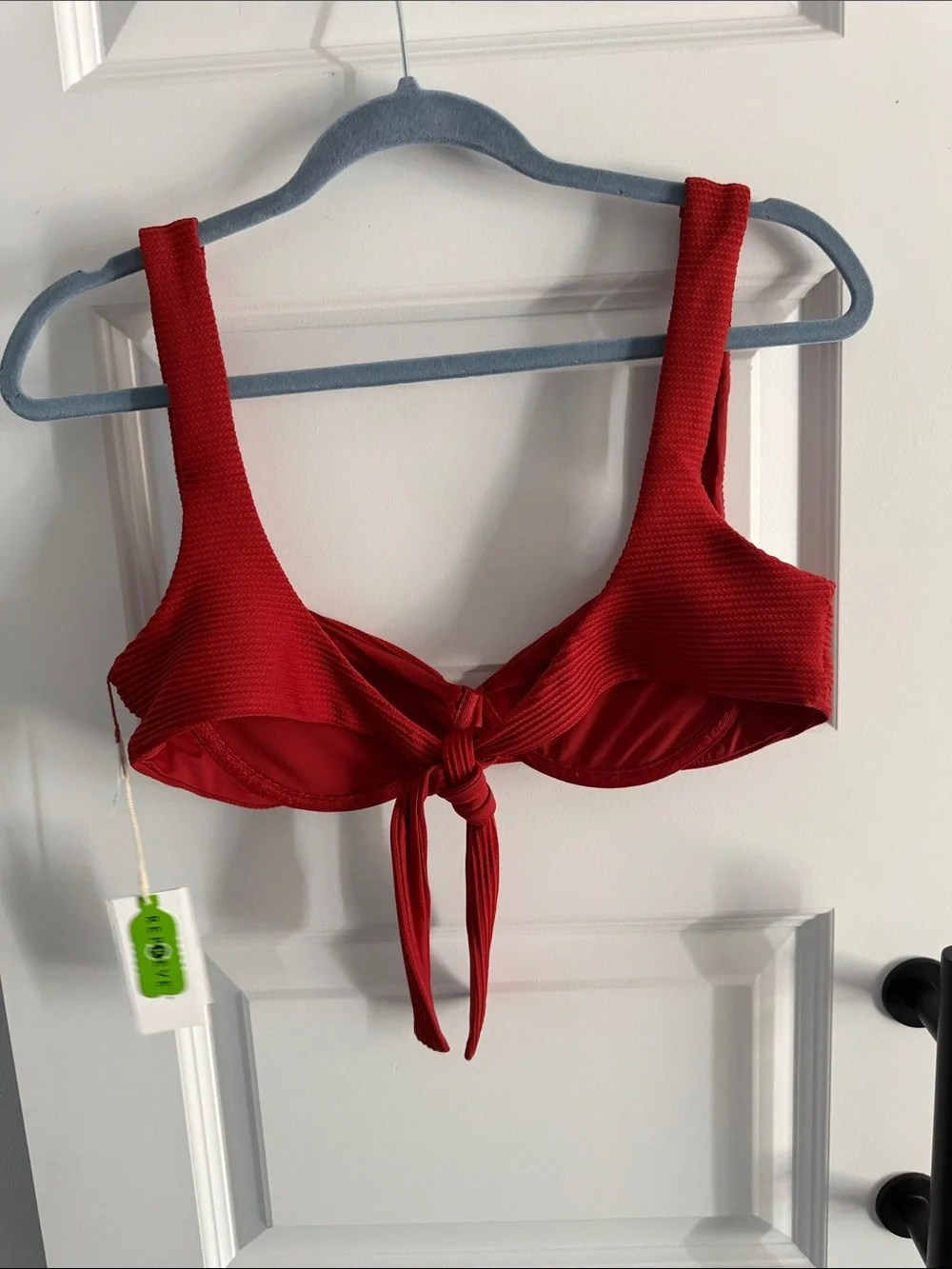 L*Space Nikita burgundy Red Tie-Front Bikini Top - Women Intimates & Swim XL